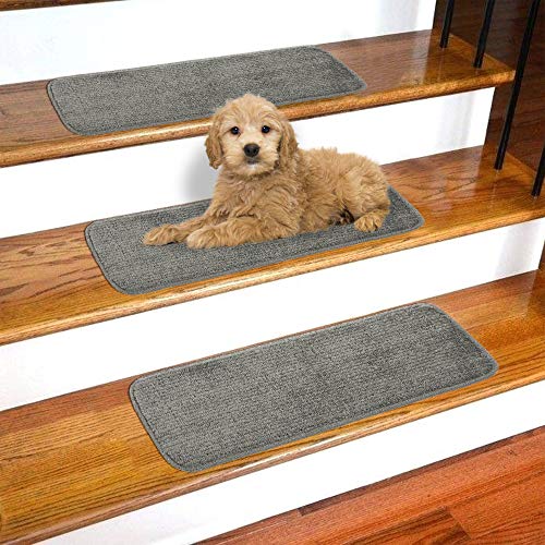 Ottomanson Softy Stair Tread, 9" X 26, Gray