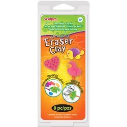 Sculpey Clay (2-Pack) Activity Kit Amazing Eraser Clay K36130