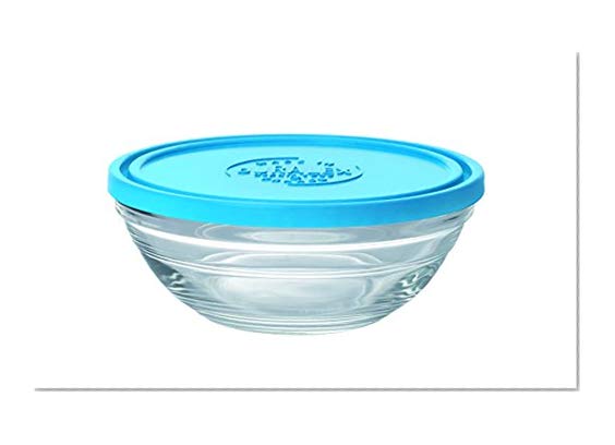 Duralex - Saladier Rond 14cm avec couvercle Bleu Lys
