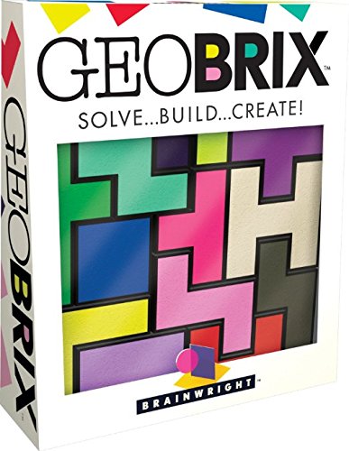 Brainwright GeoBrix, Solve Build Create Puzzle 13 Colorful Shapes, 5"