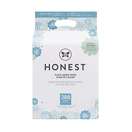 Book Cover The Honest Company, Baby Wipes, Hypoallergenic Honest Wipes, 288 Count