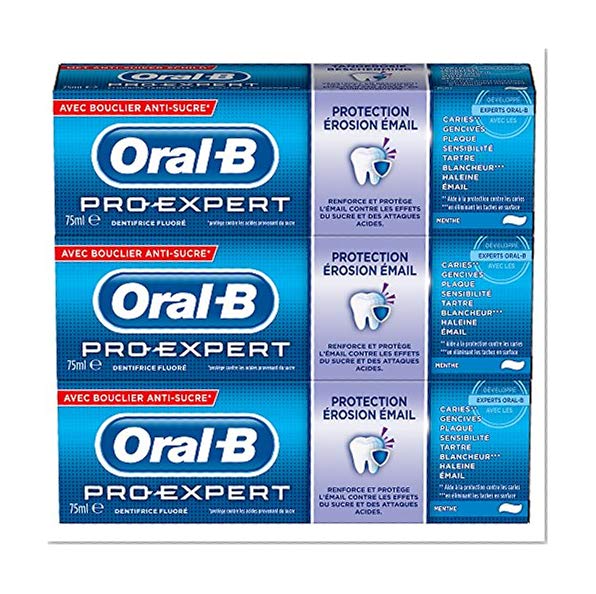 Oral-B - Dentifrice Pro Expert Protection Érosion Émail 75 ml - Lot de 3