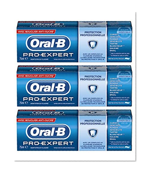Oral-B - Dentifrice Pro Expert Protection Professionnelle Menthe Extra-fraîche 75 ml - Lot de 3