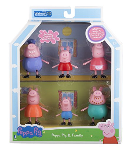 Book Cover Peppa Pig and Family Figure Grandpa Granny Exclusive Set of 6