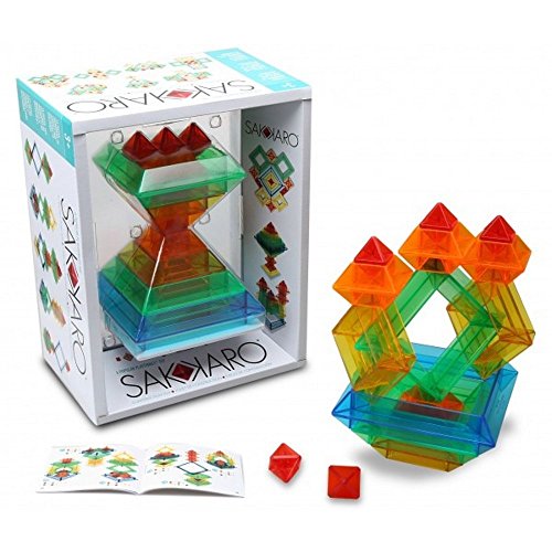 Book Cover POPULAR PLAYTHINGS Sakkaro Geometry Toy, Multicolor, Standard 5.5 H x 7.5 L x 5.5 W