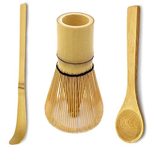 Book Cover Bamboo Matcha Tea Whisk, Scoop and Small Spoon