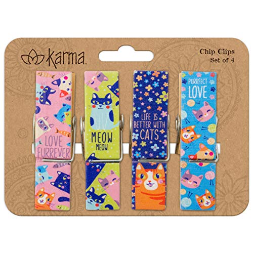 Karma Gifts KA202522 Chip Clips, Dog, White Washed Wood
