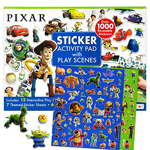 Book Cover Disney Pixar Ultimate Sticker Activity Pad ~ Over 1000 Pixar Stickers Featuring Cars, Finding Nemo, Toy Story, Monsters Inc. and More!