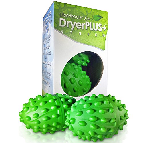Book Cover Dryer Balls XL | The BEST Permanent Non Toxic, Allergy & Chemical Free Fabric Softener | Replaces Liquid Softener, Dryer Sheets & Wool Dryer Balls | Vegan & Sheep Safe | 2-Year Warranty