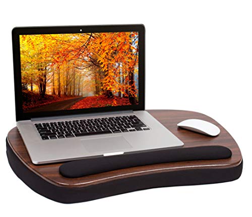 Book Cover Sofia + Sam Oversized Lap Desk with Memory Foam Cushion | Wrist Rest Cushion | Fits Laptops Up to 17