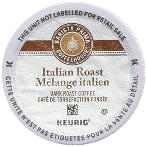 Barista Prima Coffeehouse Italian Roast Coffee K-Cup for Keurig Brewers, 24 Count (Pack of 2) - Packaging May Vary