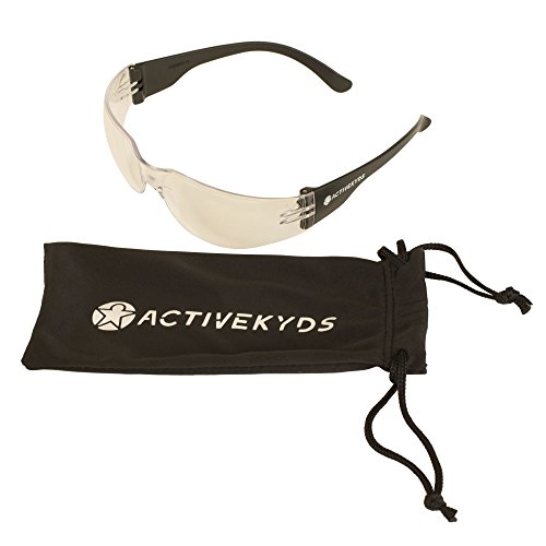 Active Kyds Safety Glasses for Kids Construction Costumes or Protective Eyewear with Microfiber Pouch