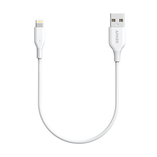 Anker Powerline 1ft Lightning Cable, MFi Certified for iPhone Xs/XS Max/XR/X / 8/8 Plus 7/7 Plus / 6/6 Plus / 5S (White)