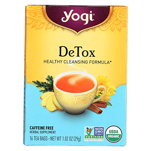 Yogi Tea Detox - Caffeine Free - 16 Tea Bags - 70%+ Organic -