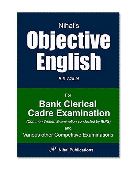 Objective English: Bank Clerical Cadre Examination