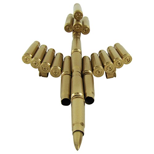 TG,LLC Treasure Gurus Gun Bullet Shell Casings Shaped Rare Model Air Force Jet Airplane Military Gift