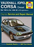 Vauxhall/Opel Corsa Diesel Service and Repair Manual: March 1993-October 2000 (Haynes Service and Repair Manuals) by Ian Barnes (1-Dec-2003) Paperback