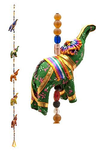 Book Cover Rastogi Handicrafts Indian Traditional Five Elephant Hanging Layer Door Hanging , Wall Hanging , Decorative Hanging Gift Box Pack