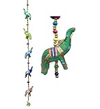 Indian Traditional Five Elephant Hanging Layer Door Hanging, Wall Hanging, Decorative Hanging