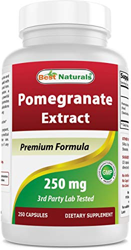 Book Cover Best Naturals Pomegranate Extract 250 mg 250 Capsules