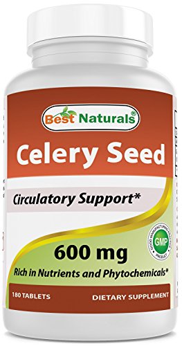 Book Cover Best Naturals Celery Seed 600 Mg Tablet, 180 Count
