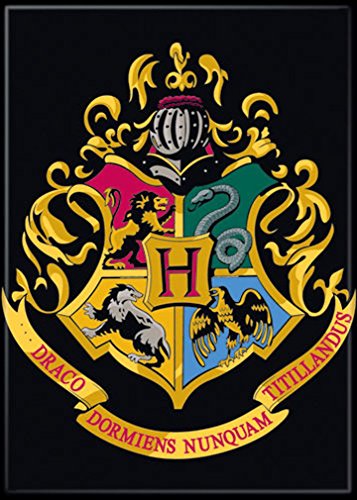 Ata-Boy Harry Potter Hogwarts Crest 2.5" x 3.5" Magnet for Refrigerators and Lockers