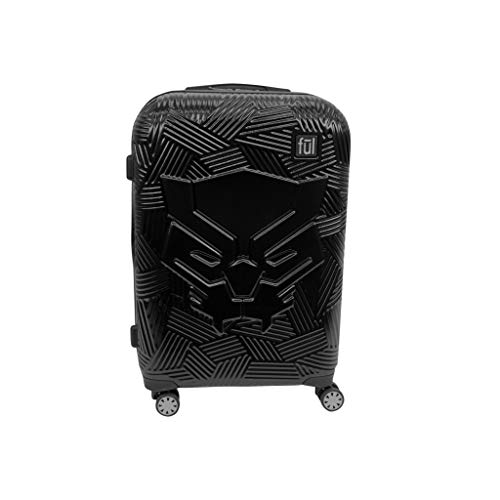 Book Cover FUL Marvel Panther Molded Rolling Luggage, Black 21 inch, Carry-On 21-Inch