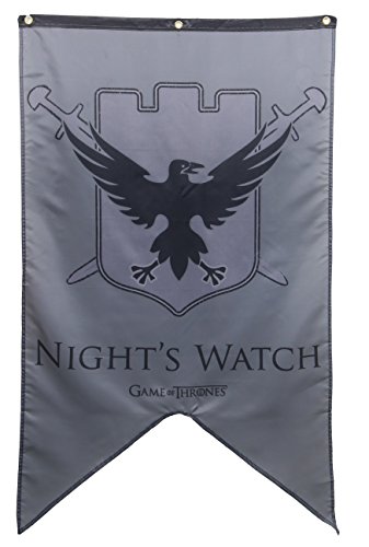 Calhoun Game of Thrones House Sigil Wall Banner (30" by 50") (Night's Watch)