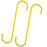 Mission Automotive Heavy-Duty Steel Brake Caliper Hangers - Durable 1/4 in Steel - Yellow, 8.4 in Depth - Powder-Coated & Caliper Hooks - Quick Brake Servicing & Automotive Hooks