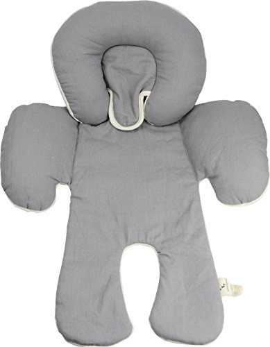 Book Cover DorDor & GorGor CuddleME Infant Head Support with Organic Cotton, 2-in-1 Reversible, Gray