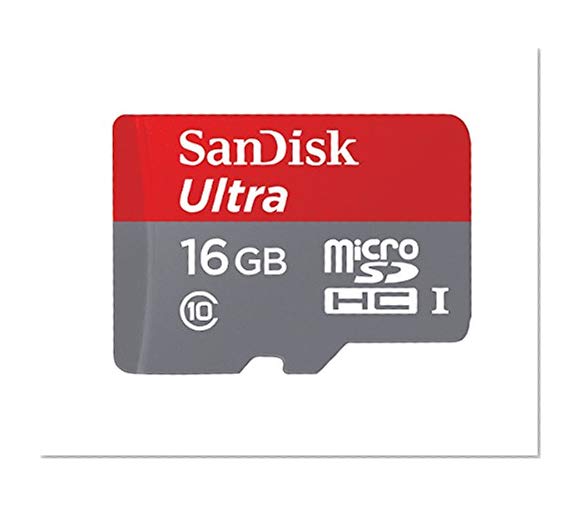 Carte Mémoire microSDHC SanDisk Ultra 16GB avec Vitesse de Lecture Allant jusqu'à 80MB/S, Classe 10 FFP