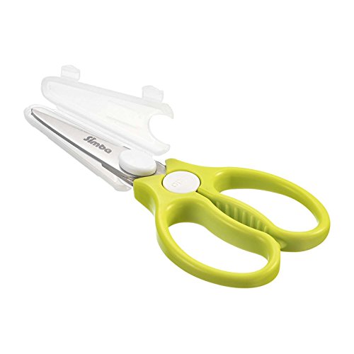 Book Cover Simba Premium Portable Safety Food Scissors (Green)