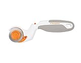 Fiskars Pivoting Rotary Cutter, with Blade Diameter 45 mm, for Right- and Left-Handed Users, Orange/White/Grey, 1020505
