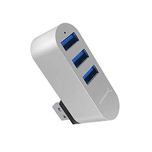 Sabrent Premium 3-Port Aluminum Mini USB 3.0 Hub [90Â°/180Â° Degree Rotatable] (HB-R3MC)