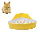 Mkono Triangle Potty Trainer Corner Litter Bedding Box Pet Pan Toilet for Small Animal/rabbit/guinea Pig/galesaur/hamster/ferret(random Color)
