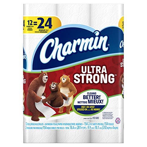 Charmin Ultra Strong Toilet Paper, Double Roll, 12 Count