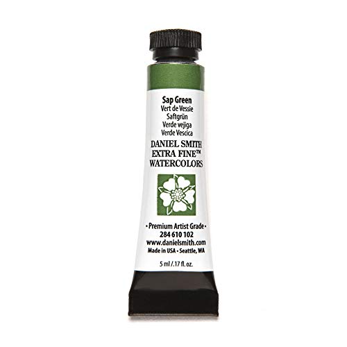 DANIEL SMITH Extra Fine Watercolor Paint, 5ml Tube, Sap Green, 284610102