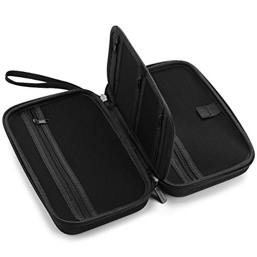 Caseling Universal Electronics/Accessories Hard Travel Organizer Carrying Case Bag, 9.8â€ x 5.6â€x 2.8â€ - Black