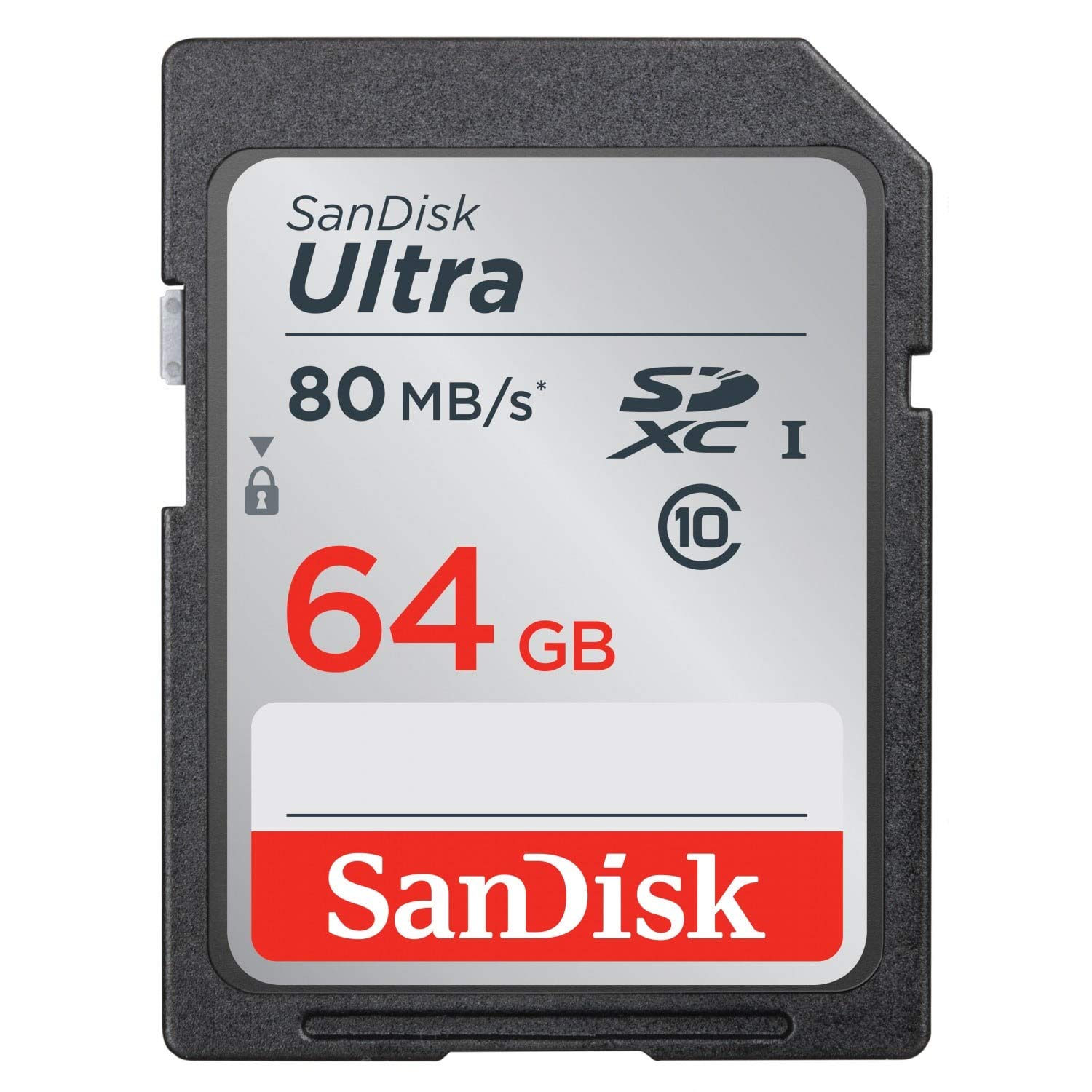 SanDisk Ultra 64GB Class 10 SDXC UHS-I Memory Card up to 80MB/s (SDSDUNC-064G-GN6IN) 64GB Card