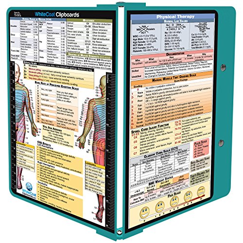 Book Cover Whitecoat Clipboard - Teal - Physical Therapy Edition