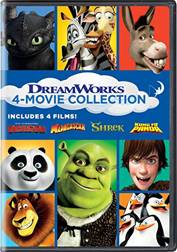 Book Cover DreamWorks 4-Movie Collection (How to Train Your Dragon / Madagascar / Shrek / Kung Fu Panda) [DVD]