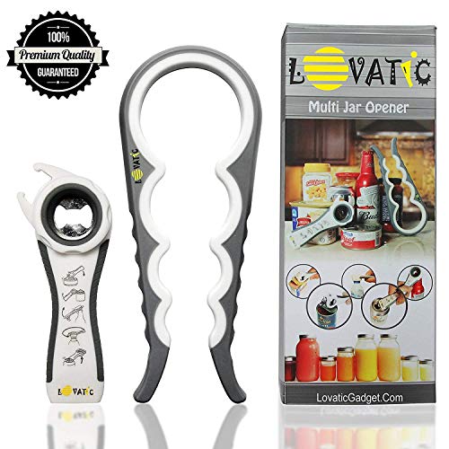 Book Cover MONTAUR Can and Jar Opener - Ergonomic Bottle Opener for Seniors, Elders and Arthritis Sufferers - Quick Opening for Cooking - Simple To Use - Easily Apply for Variety of Kitchen Cans and Bottles