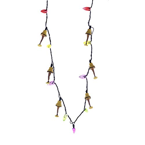 Kurt Adler Cs9151 Christmas Story Leg Lamp Lighted Led Necklace W/ Battery