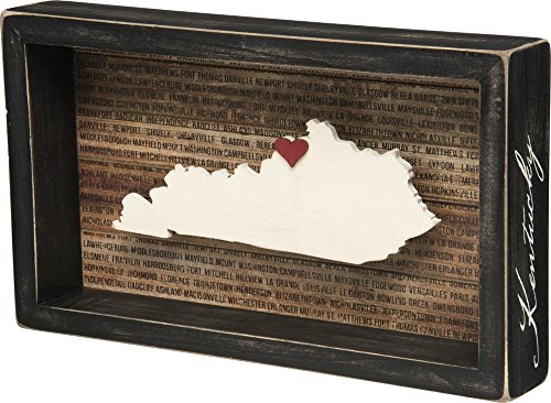 Primitives by Kathy Wanderlust Box Sign, 11.25 x 6.5, Kentucky