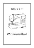 Singer PRO4D Sewing Machine/Embroidery/Serger Owners Manual