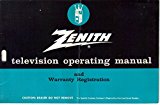 Zenith Television Operating Manual-Black and White TV