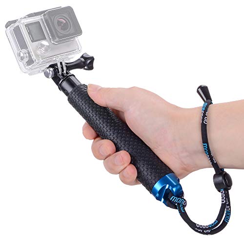 Book Cover Vicdozia Portable Hand Grip Waterproof Extension Selfie Stick Handheld Monopod Adjustable Pole Compatible with GoPro Hero(2018) Hero 7 6 5 4 AKASO SJCAM DJI OSMO Action Cam and More Sports Cameras