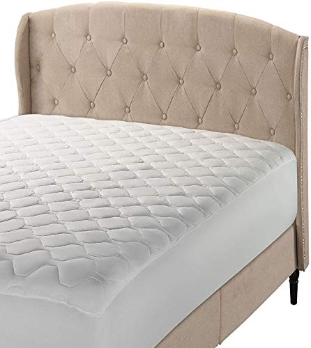 Book Cover The Grand Mattress Pad Full Size Bed - Deep Pockets Mattress Protection Cover, Only Quality Fabrics Used & Breathable, Fitted Full Bed Mattress Topper (54x75 Stretches to 16 Inches)