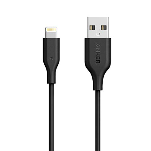 Book Cover Anker PowerLine Lightning Cable (3ft), MFi Certified High-Speed Charging Cord Durable for iPhone XS / XS Max / XR / X / 8 / 8 Plus / 7 / 7 Plus, and More (Black)