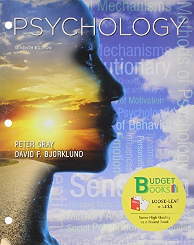 Loose-leaf Version for Psychology by Gray, Peter O., Bjorklund, David F. (May 2, 2014) Loose Leaf